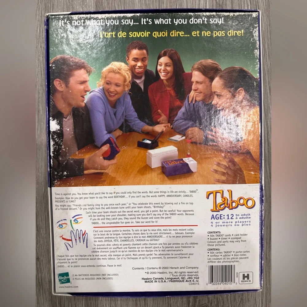Vintage 2000 Edition Hasbro Taboo Board Game - Picture 5 of 7